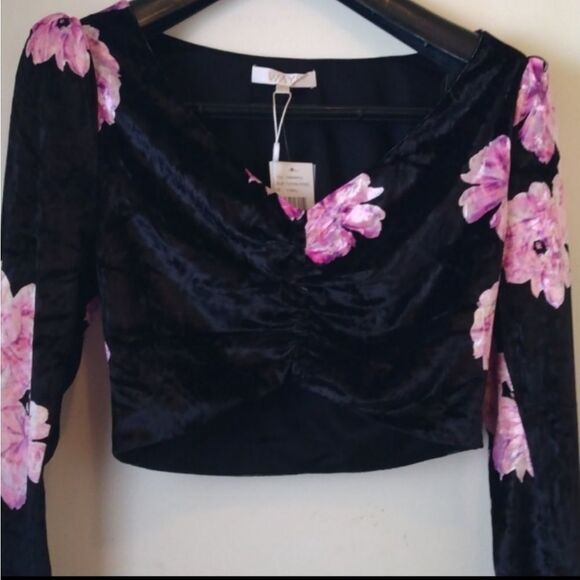 NWT Wayf xs crop top floral - Picture 1 of 8